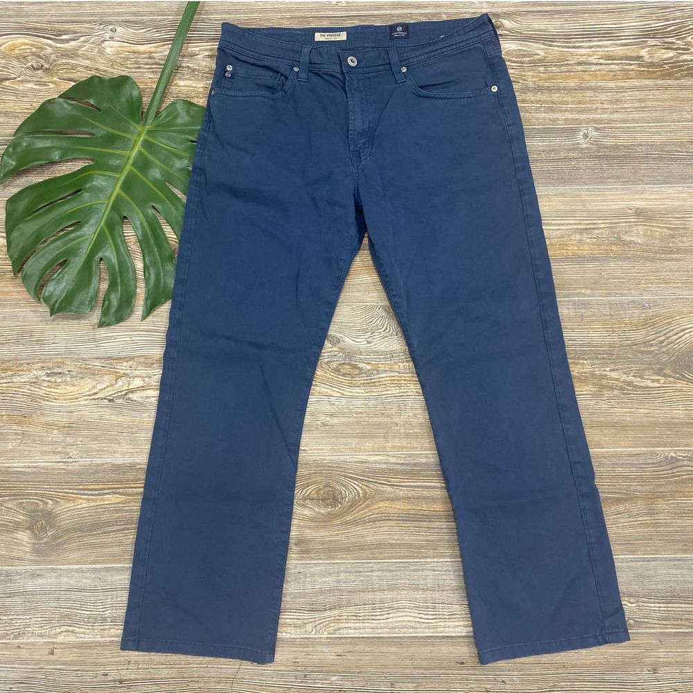 Ag Adriano Goldschmied Men’s Straight Jeans in Navy